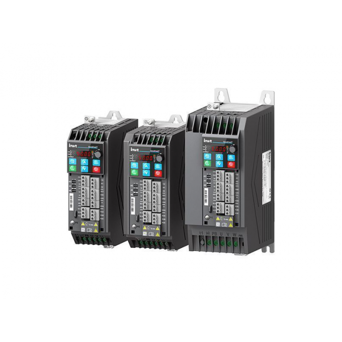 Преобразователь частоты INVT -B 1,5 кВ380В малогабаритный, общего назначения INVT 3,7А 0-400Гц 0,99/1,21 60x190x155 GD27-1R5G-4-B